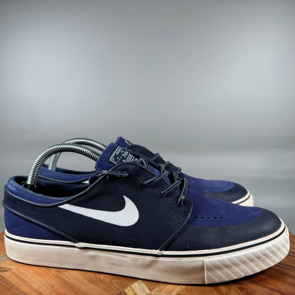 Nike SB Stefan Janoski SE Midnight Navy White Black 631298-414 Mens 9.5 Low Top